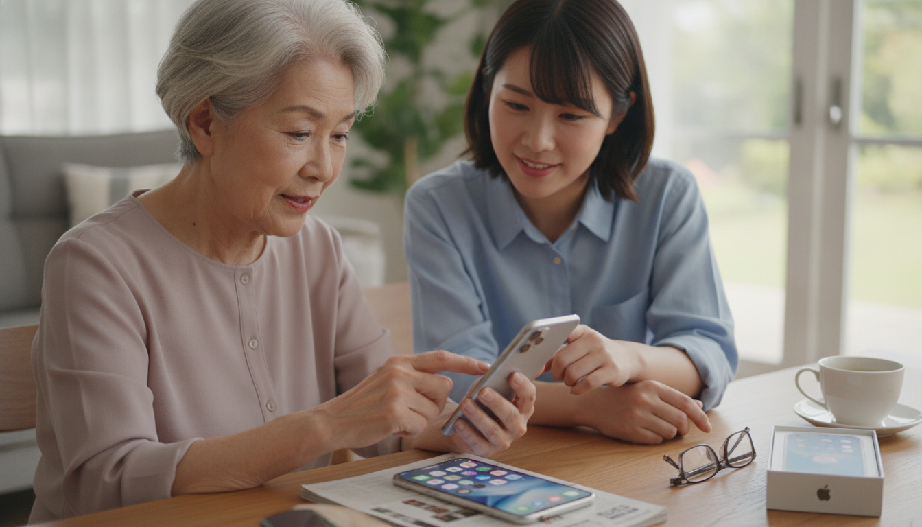 シニア iPhone 初期設定 手順はどう進める?