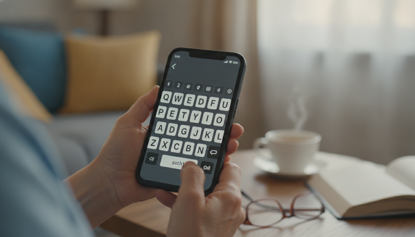 シニアのスマホ、キーボード設定を大きくできる?