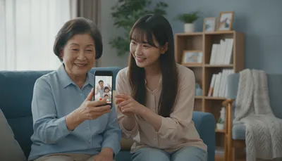 高齢者のスマホでビデオ通話のやり方は？