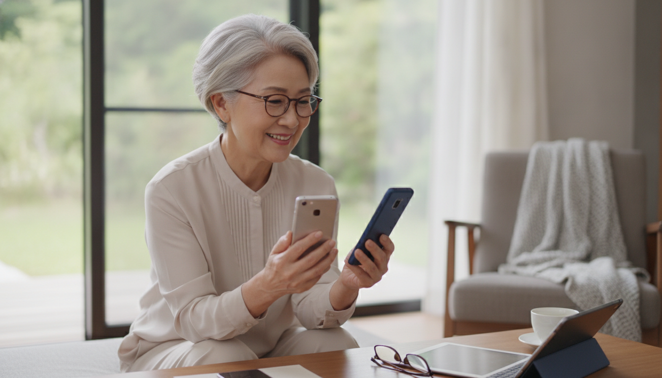 シニアのスマホ二台持ちのメリットとは?