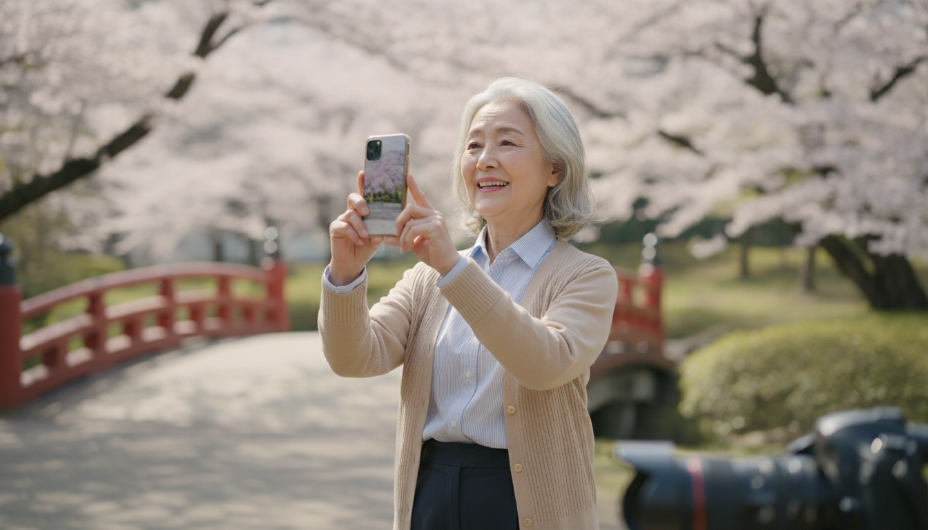 高齢者がスマホで写真をきれいに撮るコツとは？