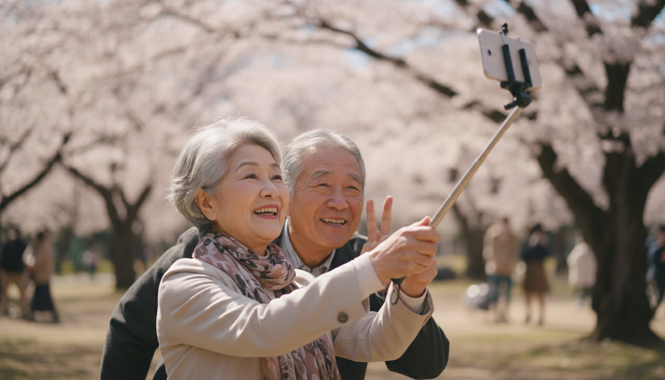 高齢者がスマホで自撮りするコツとは？
