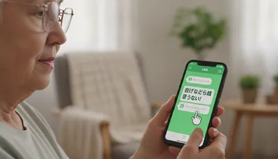 シニアがLINEの文字を大きくする方法は？