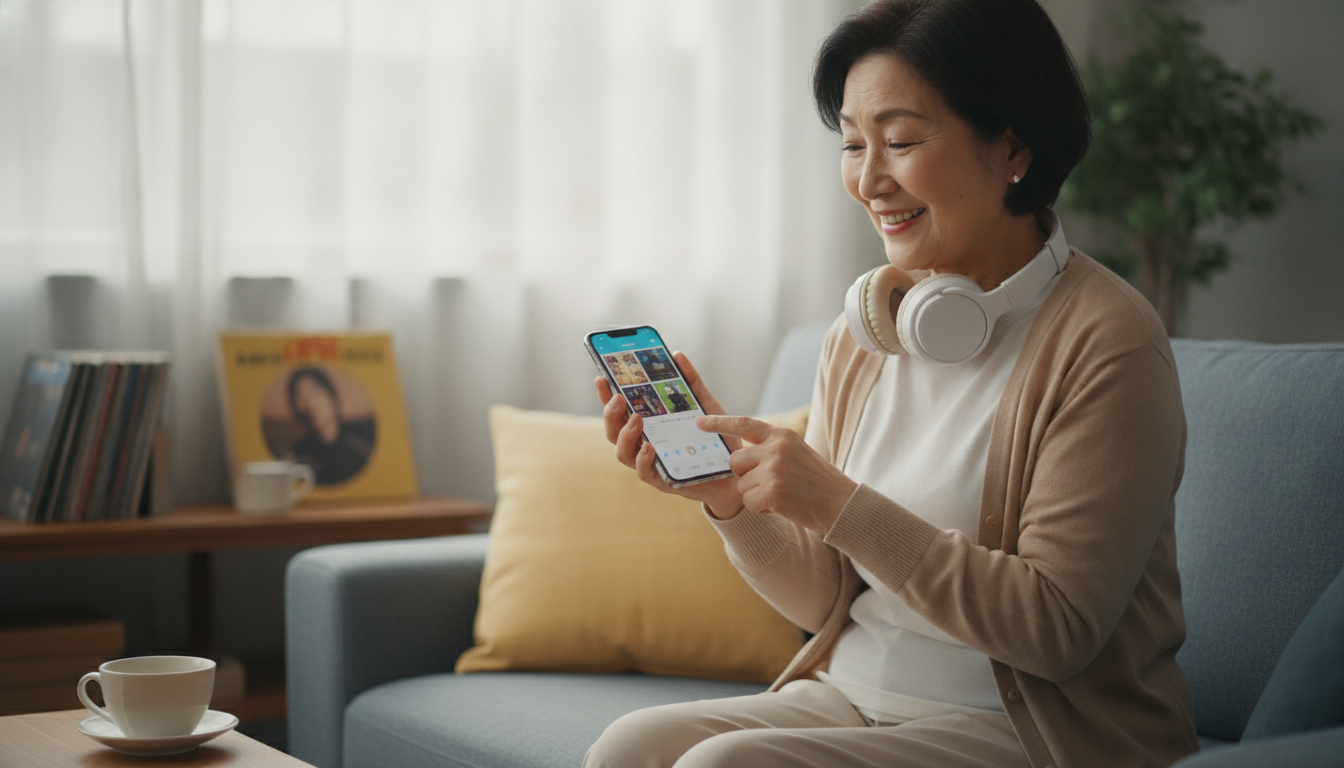 シニアもスマホで音楽アプリの使い方は？