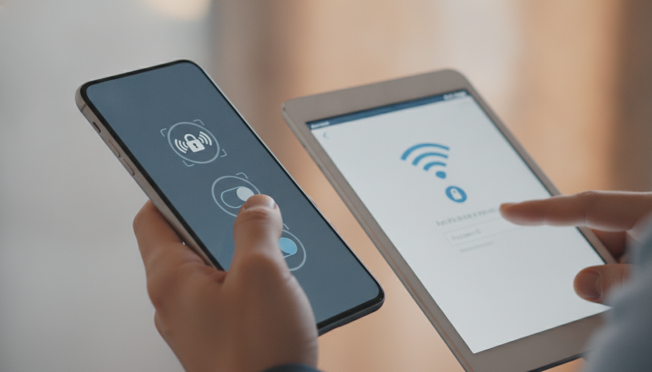 スマホのテザリングを有効化し接続先端末でパスワードを入力する