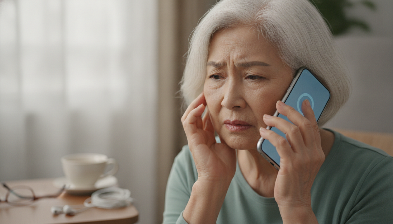 高齢者のスマホ通話で音質が悪いと感じる3つの主要因
