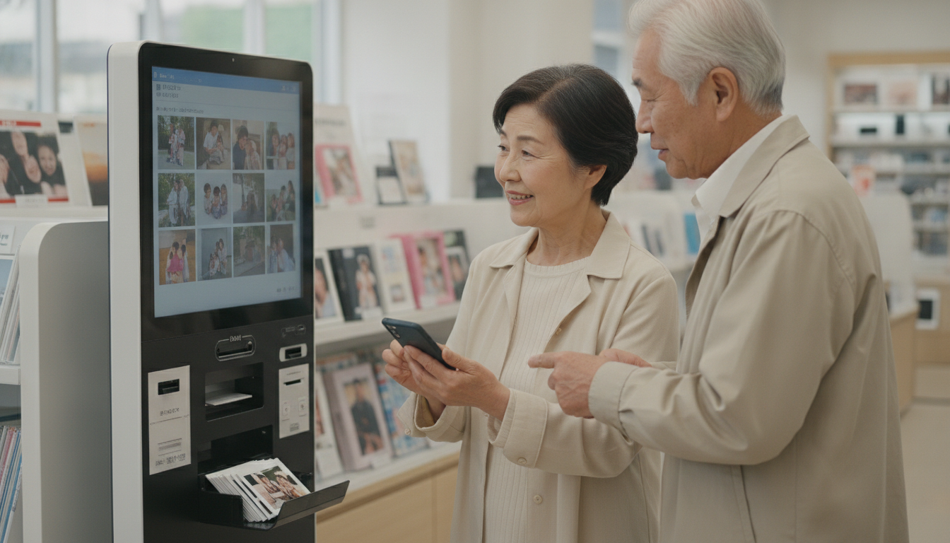 最も確実で簡単なのは店舗の専用機を利用する方法です