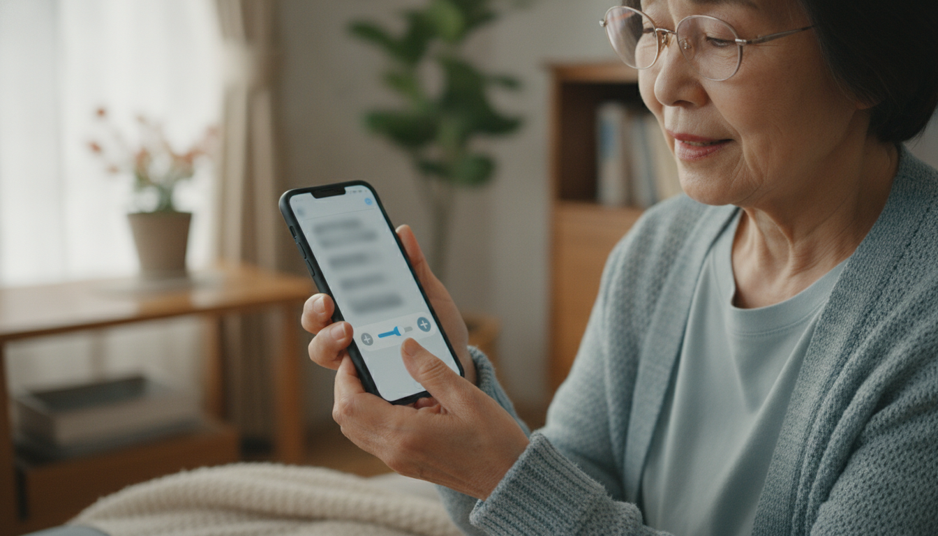 LINEの文字サイズは自分に最適な大きさに変更可能です