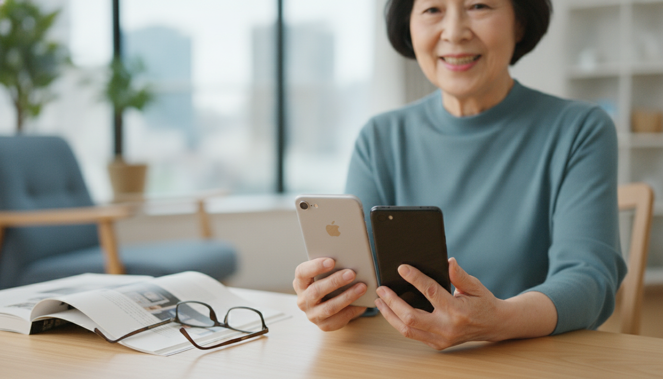 iPhoneが向いている高齢者の方の特徴とメリット